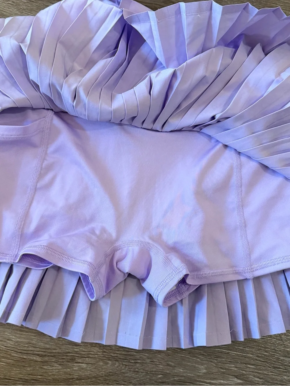 Alo Yoga High-Waist Pleated Purple Tennis Skirt